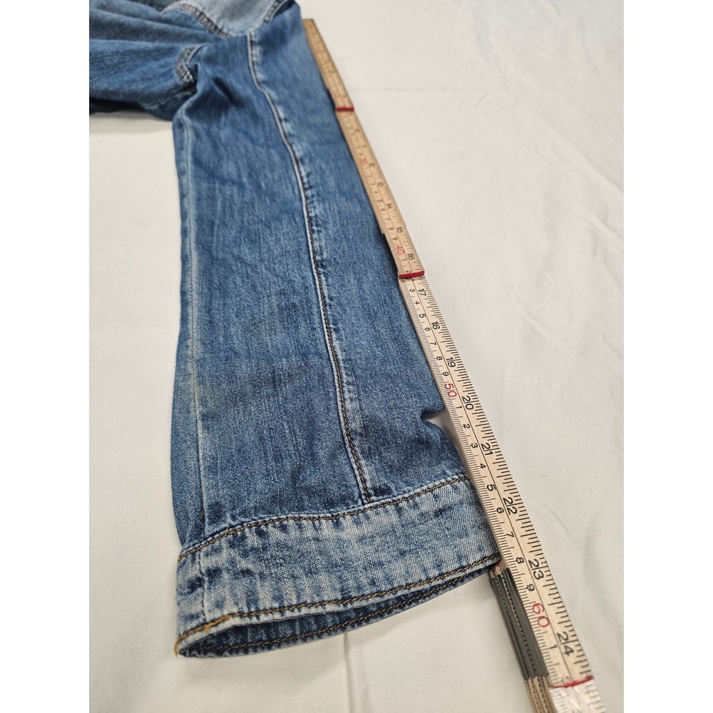 Guess Los Angeles Womens Denim Utility Jacket Medium Wash Drawstring Waist M - Picture 11 of 11